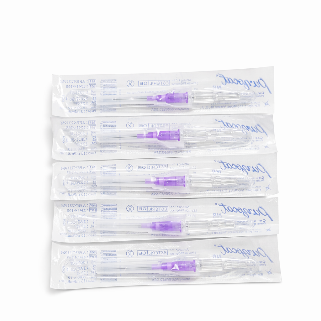 Catéter Punzocat #23 Morado VIZCARRA - C/50 Unidades