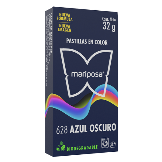 Colorante Textil Mariposa- Azul Oscuro (5 piezas)