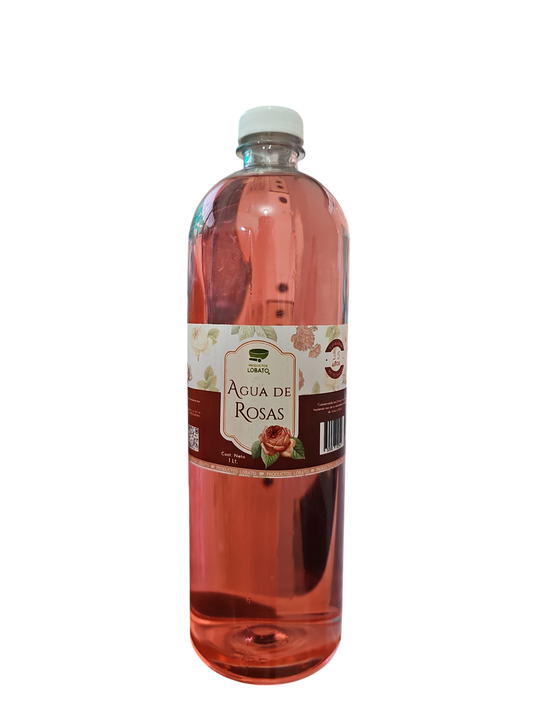 Agua De Rosas 1 Litro LOBATO