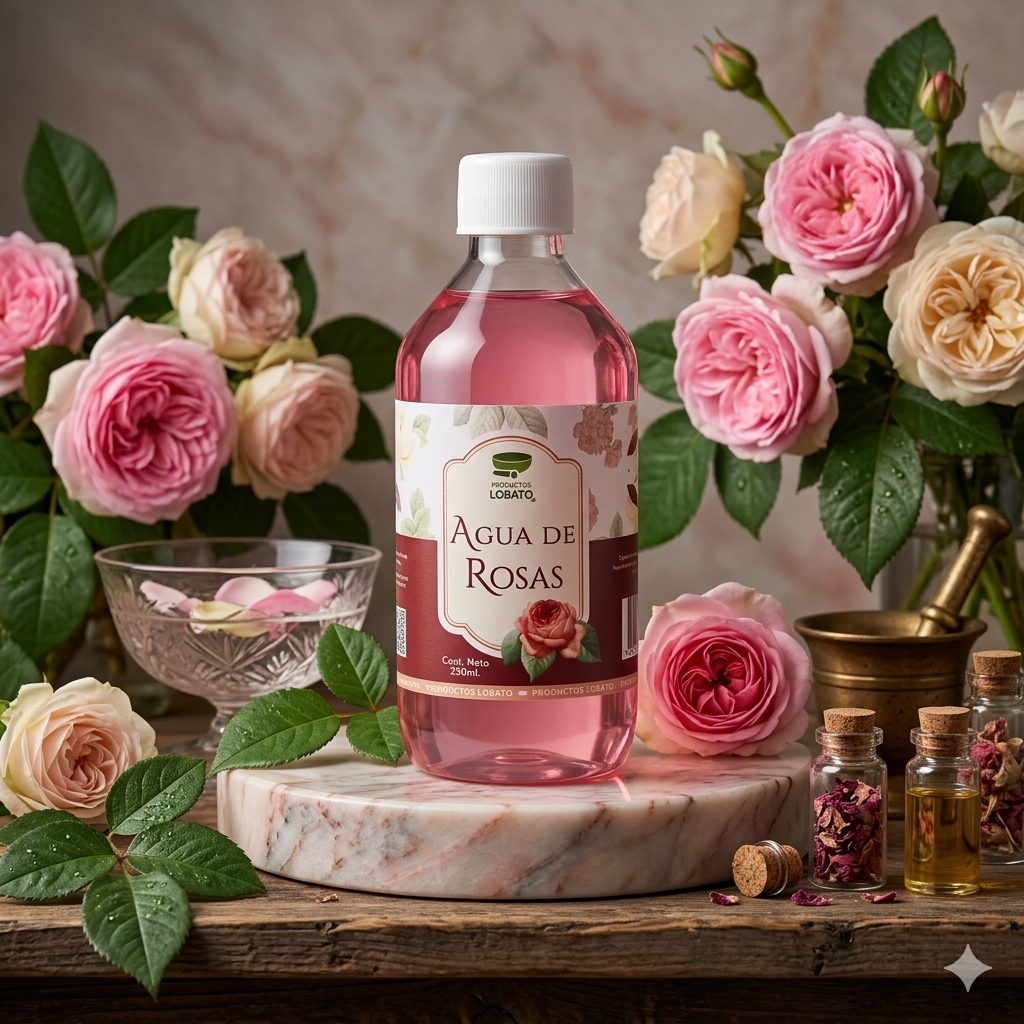 Agua De Rosas 250mL LOBATO