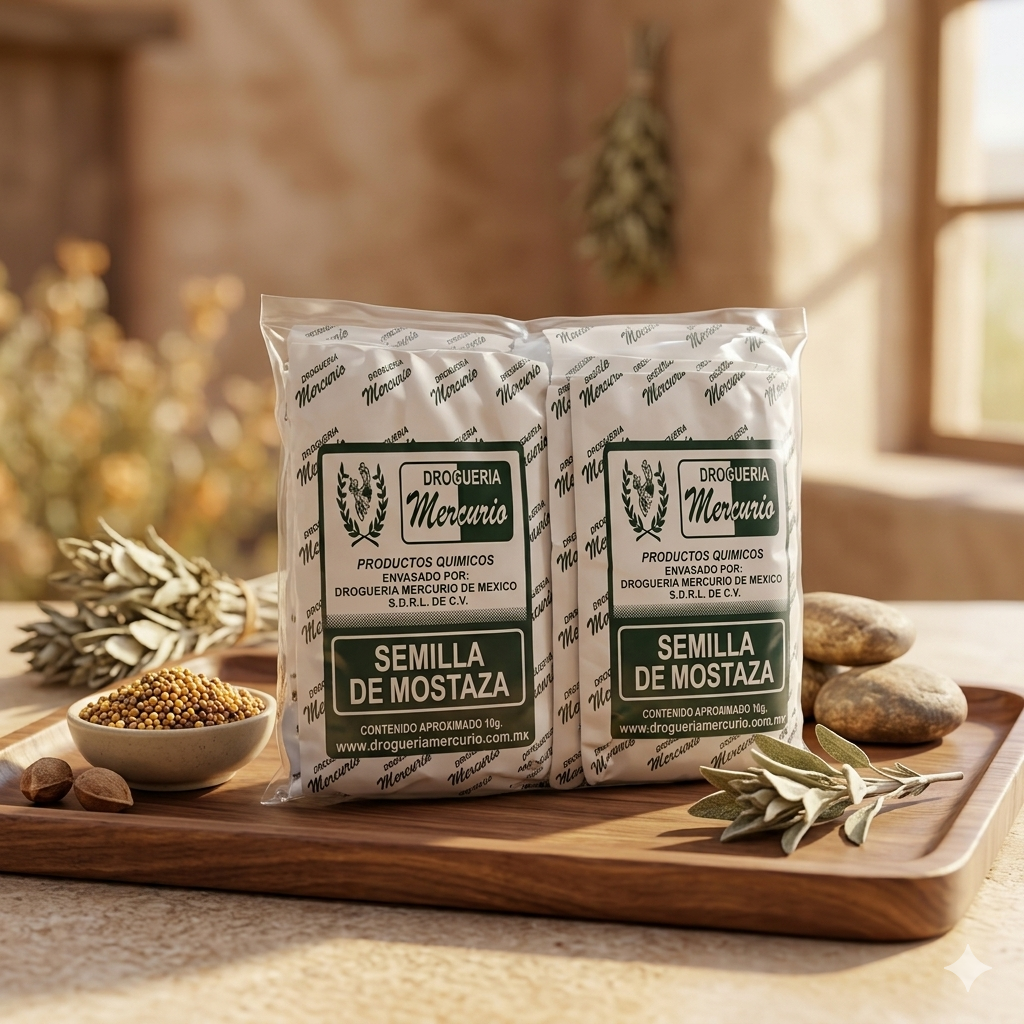 Semilla De Mostaza Con 50 Sobres Marca MERCURIO