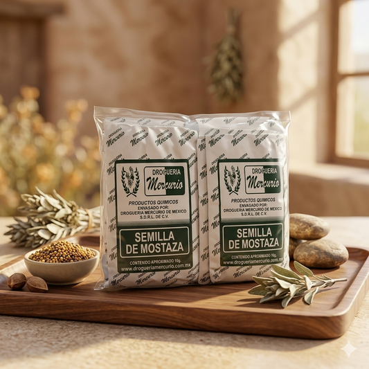 Semilla De Mostaza Con 50 Sobres Marca MERCURIO