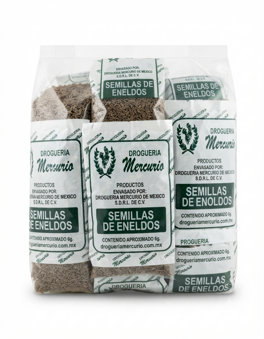 Semilla De Eneldos Con 50 Sobres Marca MERCURIO