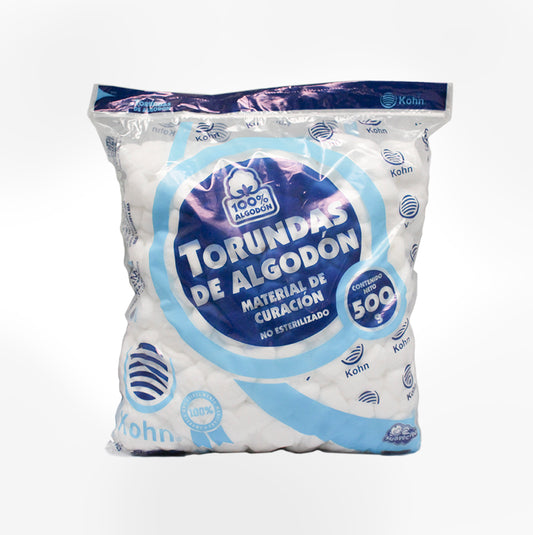 Algodón Kohn 500 Gramos Torunda - C/1 Unidad